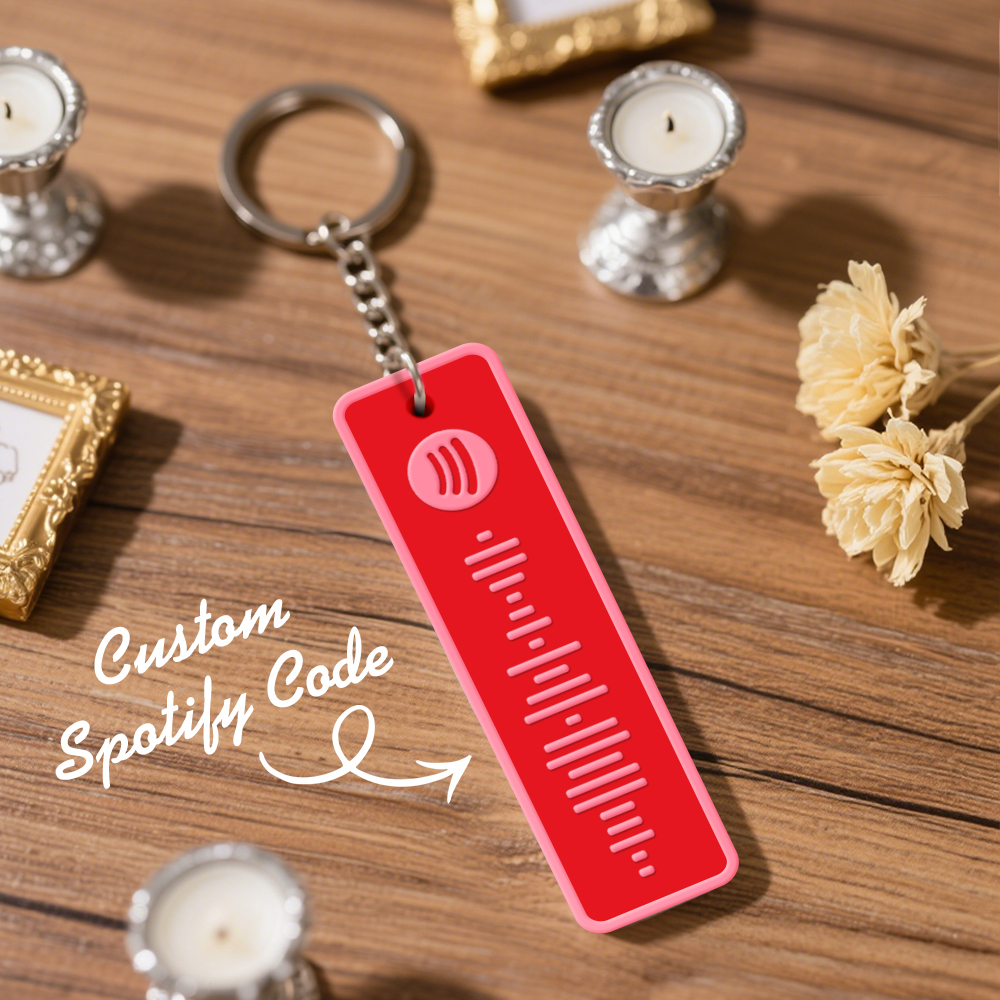 Custom Spotify Keychain Custom Color Combinations Personalized Music Keepsake