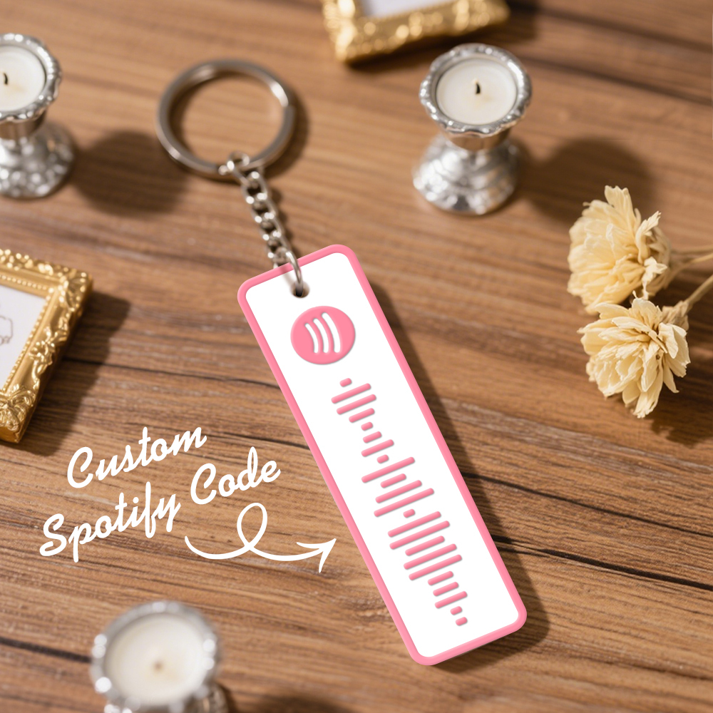 Custom Spotify Keychain Custom Color Combinations Personalized Music Keepsake