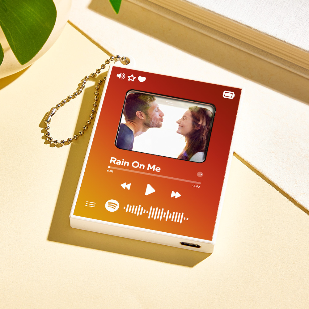 Custom Photo Music Keychain Mini Song Player