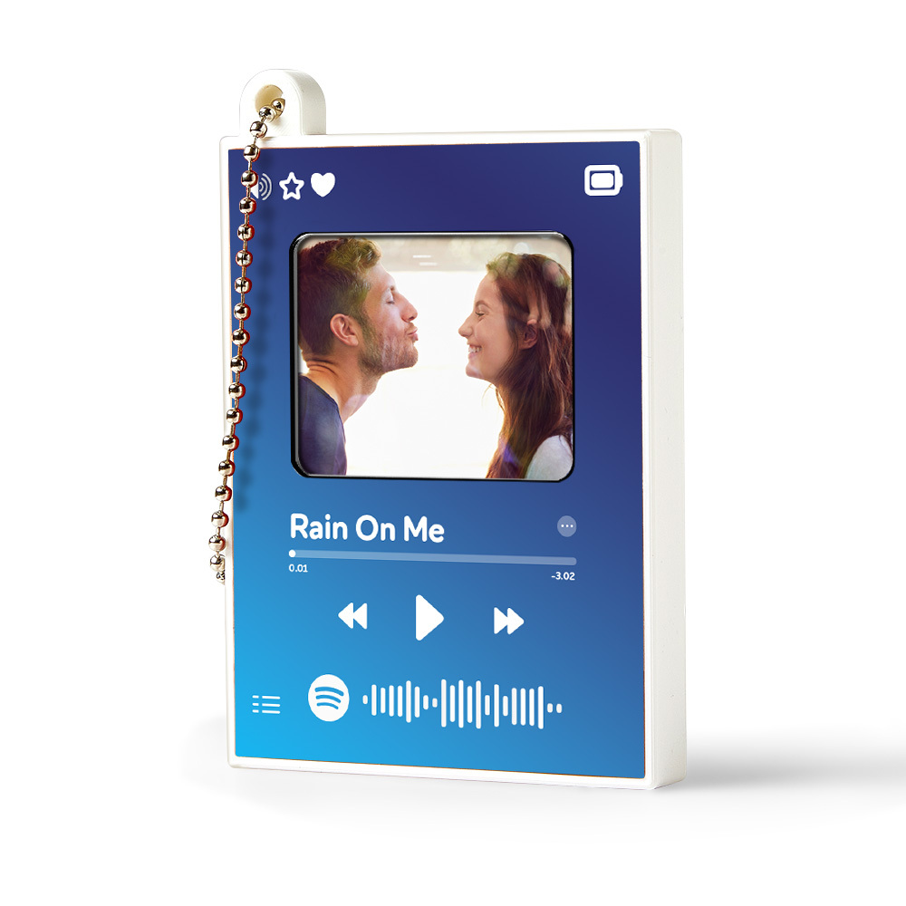 Custom Photo Music Keychain Mini Song Player