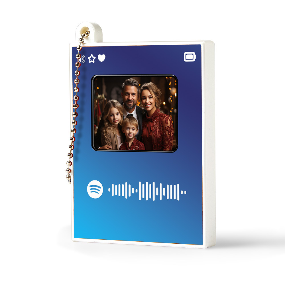 Custom Photo Music Keychain Mini Song Player