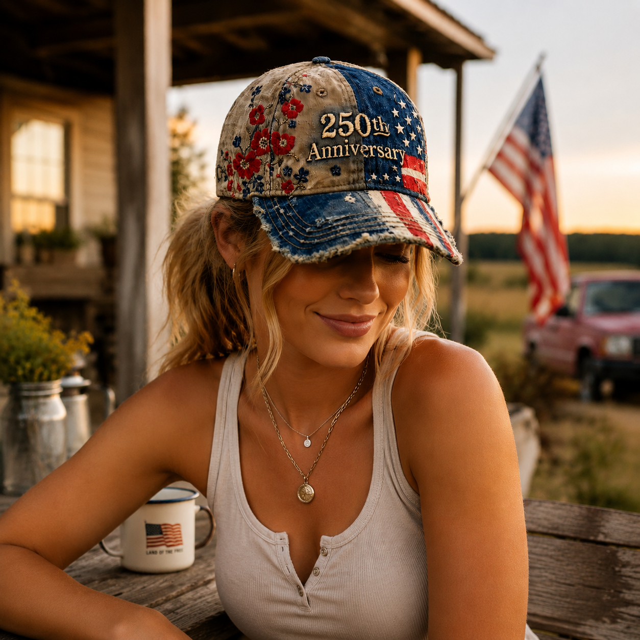 US Vintage 250th Anniversary Hat