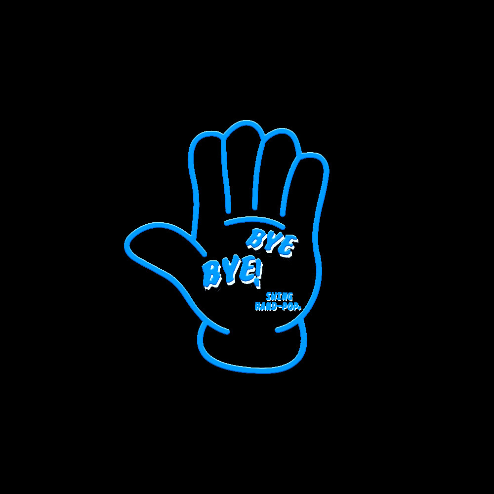 Car Windshield Glow Panel LED Car Sticker BYEBYE