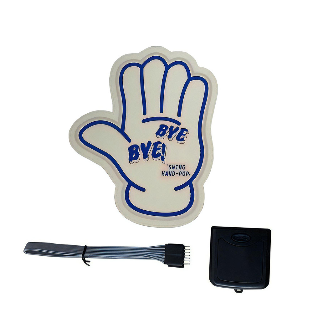 Car Windshield Glow Panel LED Car Sticker BYEBYE