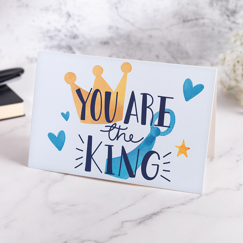 Father's Day The Crowning of The King Dad Greeting Card Father's Day Greeting Card - MyPhotoSocks
