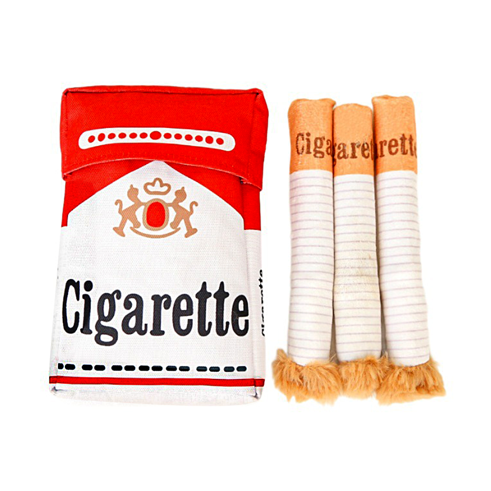 Realistic Cigarette Style Pet Toy Set Pet Toys With Sound Cigarette Box & Stick Toys For Chewing