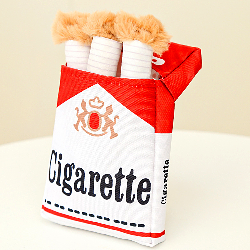 Realistic Cigarette Style Pet Toy Set Pet Toys With Sound Cigarette Box & Stick Toys For Chewing