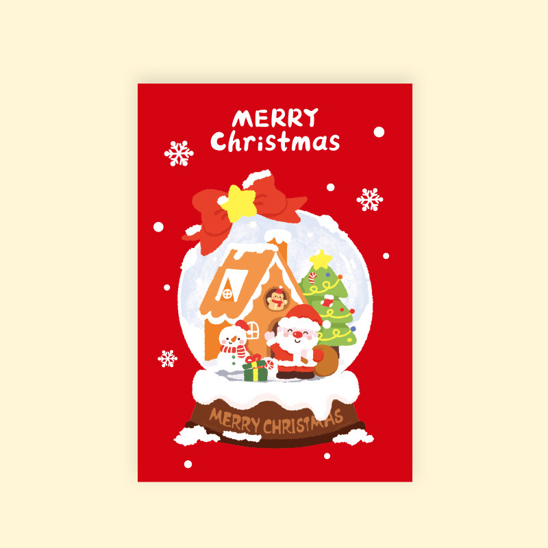 Christmas Greeting Card Santa Claus 0.01x10x10CM - MySpotifyGlass