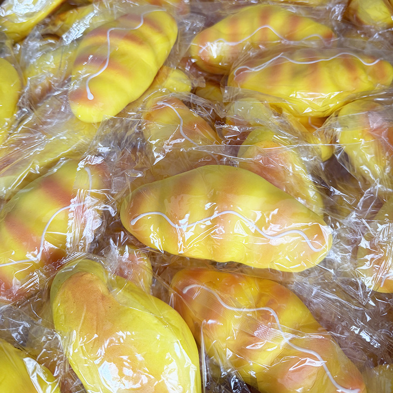 Cream-Filled Mini Croissant Squishy Slow Rebound Stress Relief Toy with Fragrance