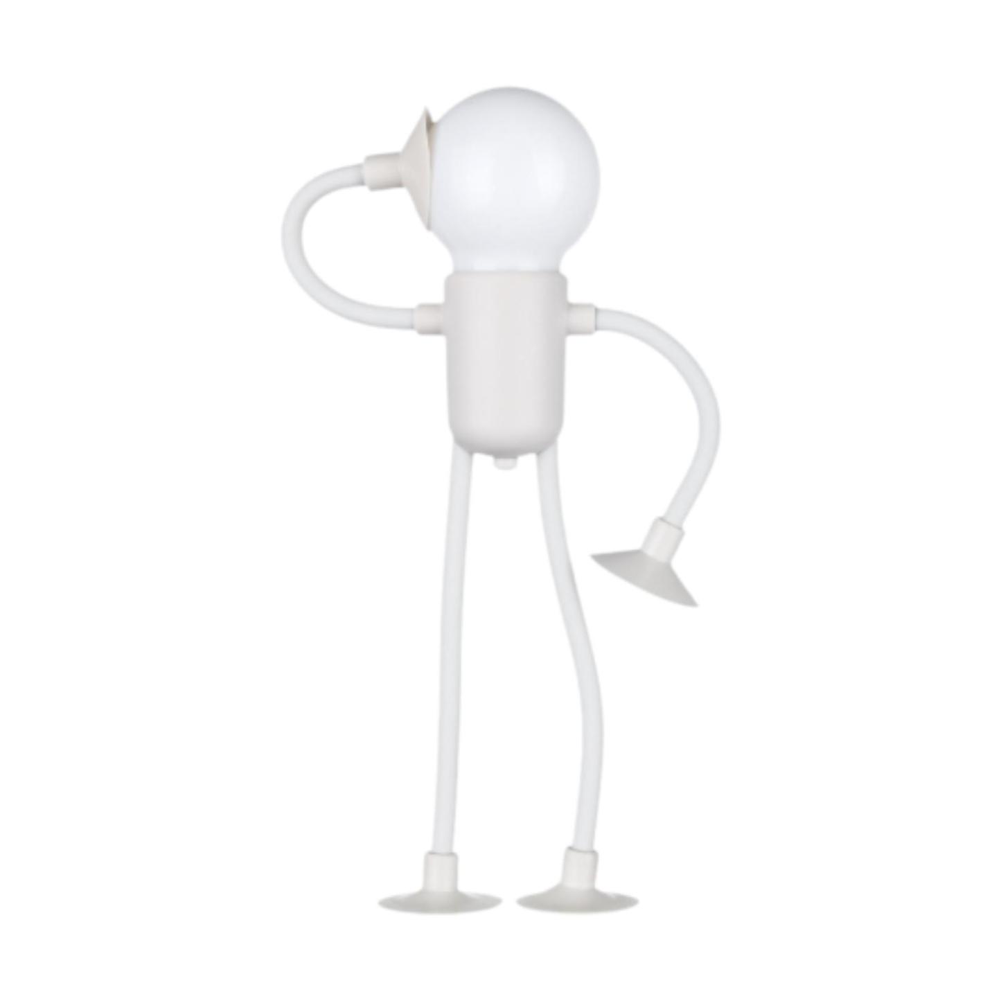 Changeable Shape Funny Sportsman Night Light Cute Creative Mini Cartoon Portable Bulb Suction Cup Lights Bendable Desk Lamp for Tabletop Shelves Decor Decompression Ornaments