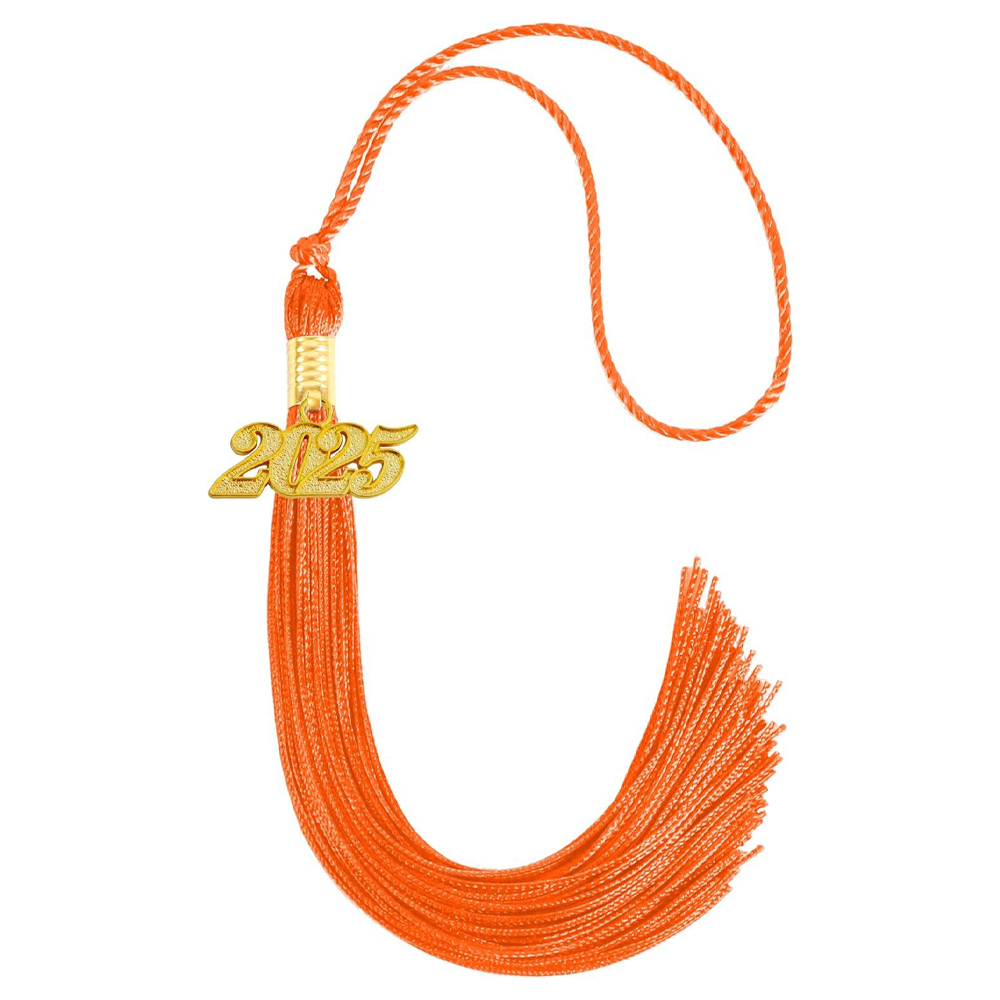Orange 2025 Graduation Cap Tassel Graduation Hat Tassel Ceremonies Accessories for Graduates