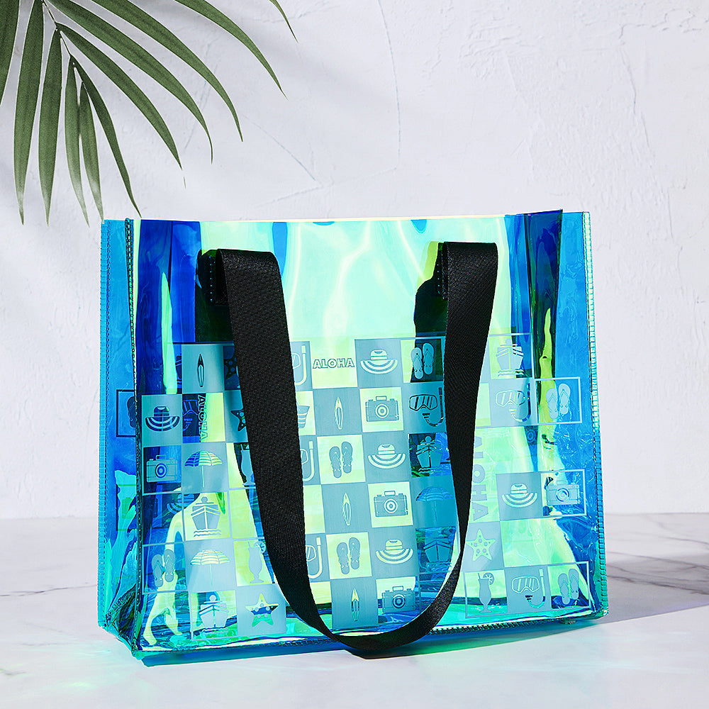 Clear Illusion Laser Handbag PVC Waterproof Gift Bag - MySpotifyGlass