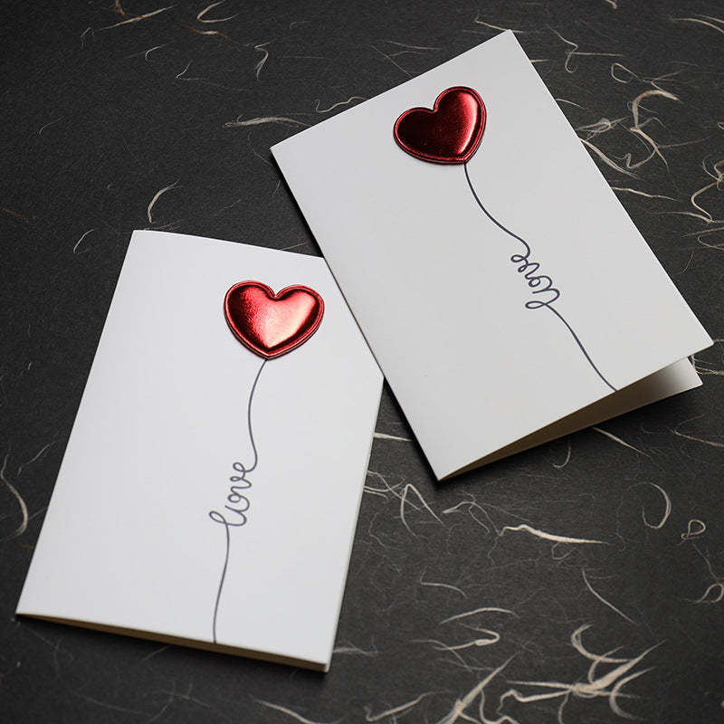 Love Greeting Card Three-dimensional Heartbeat Creative Card -