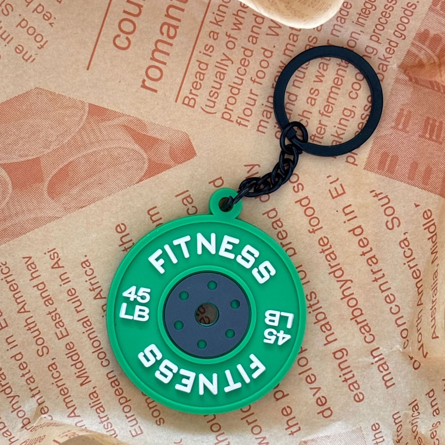 Weightlifting Weight Plates Keychain Accessories Equipment Pendant Metal Mini Backpack Keychain - CustomFaceStickers