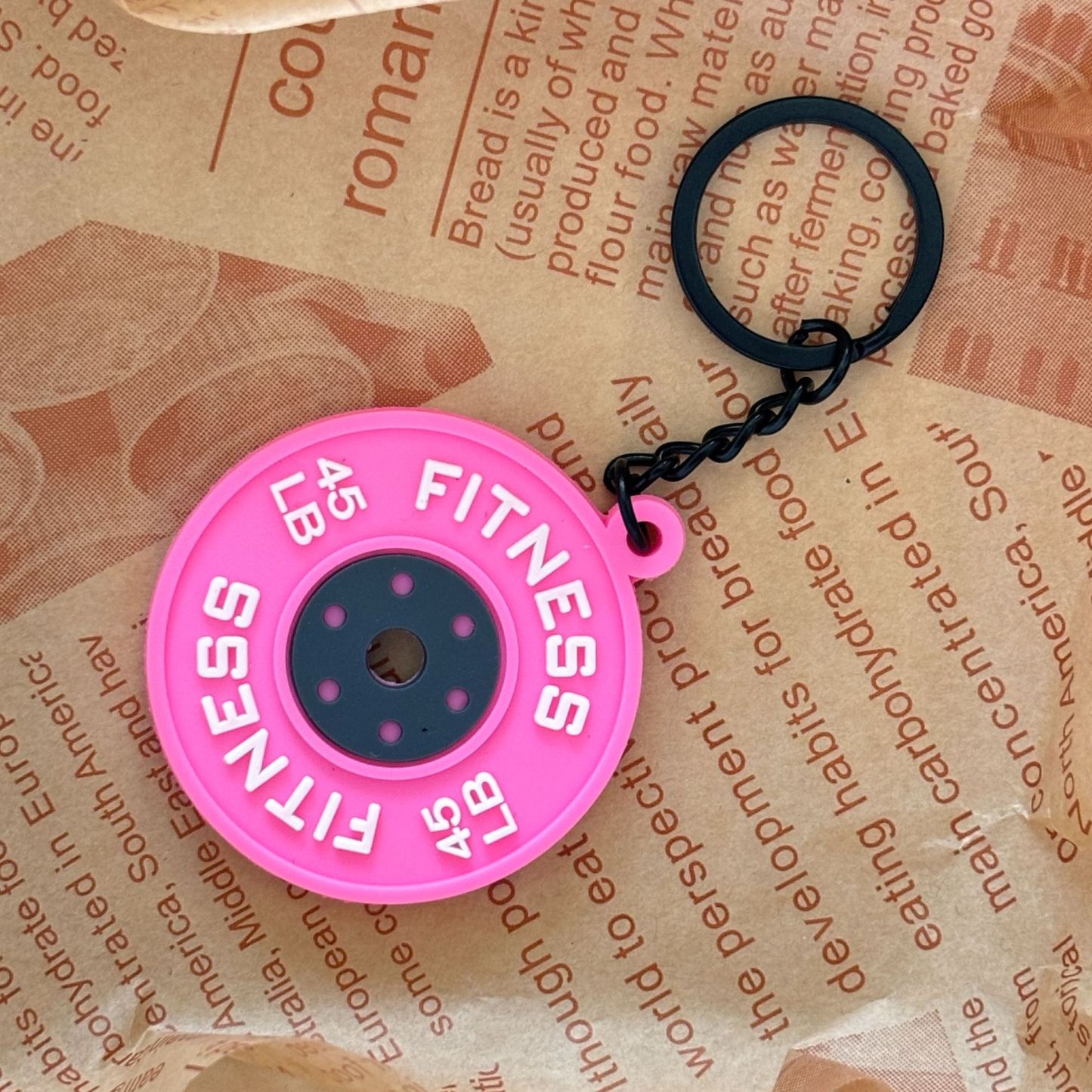 Weightlifting Weight Plates Keychain Accessories Equipment Pendant Metal Mini Backpack Keychain - CustomFaceStickers