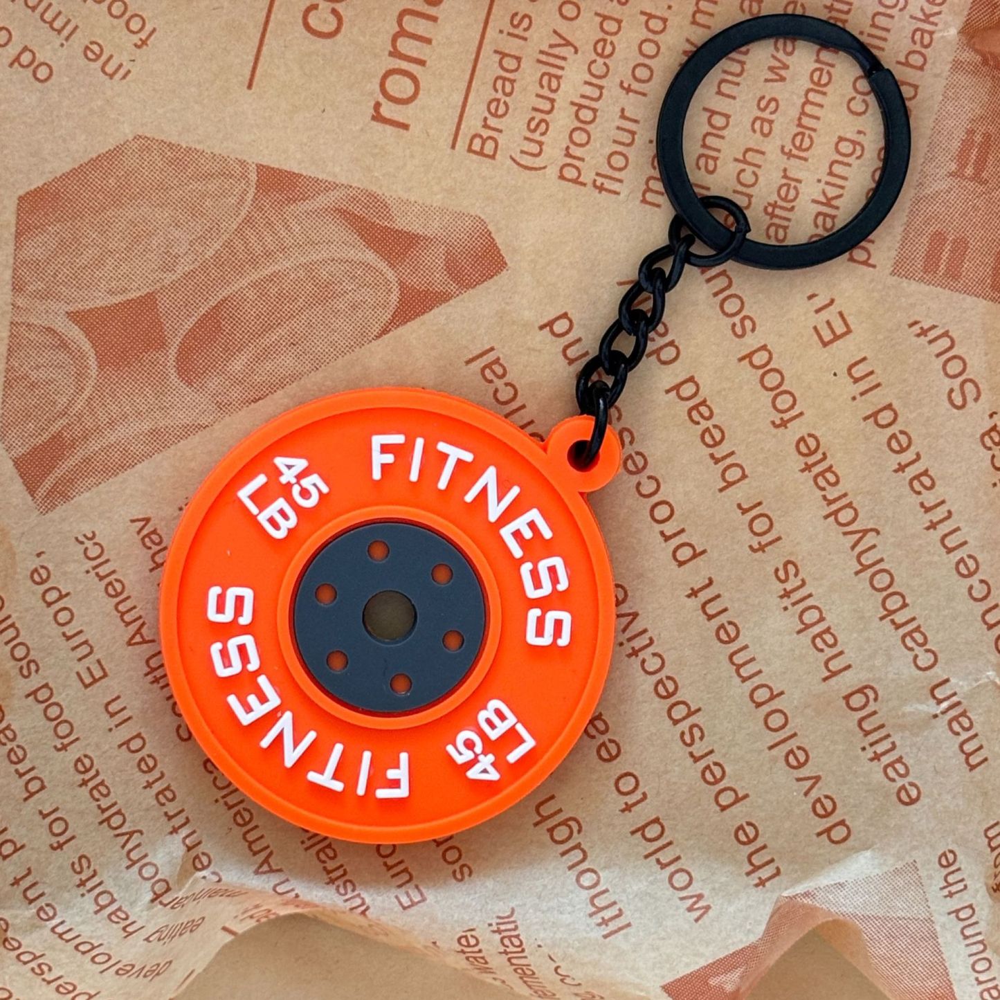 Weightlifting Weight Plates Keychain Accessories Equipment Pendant Metal Mini Backpack Keychain - CustomFaceStickers