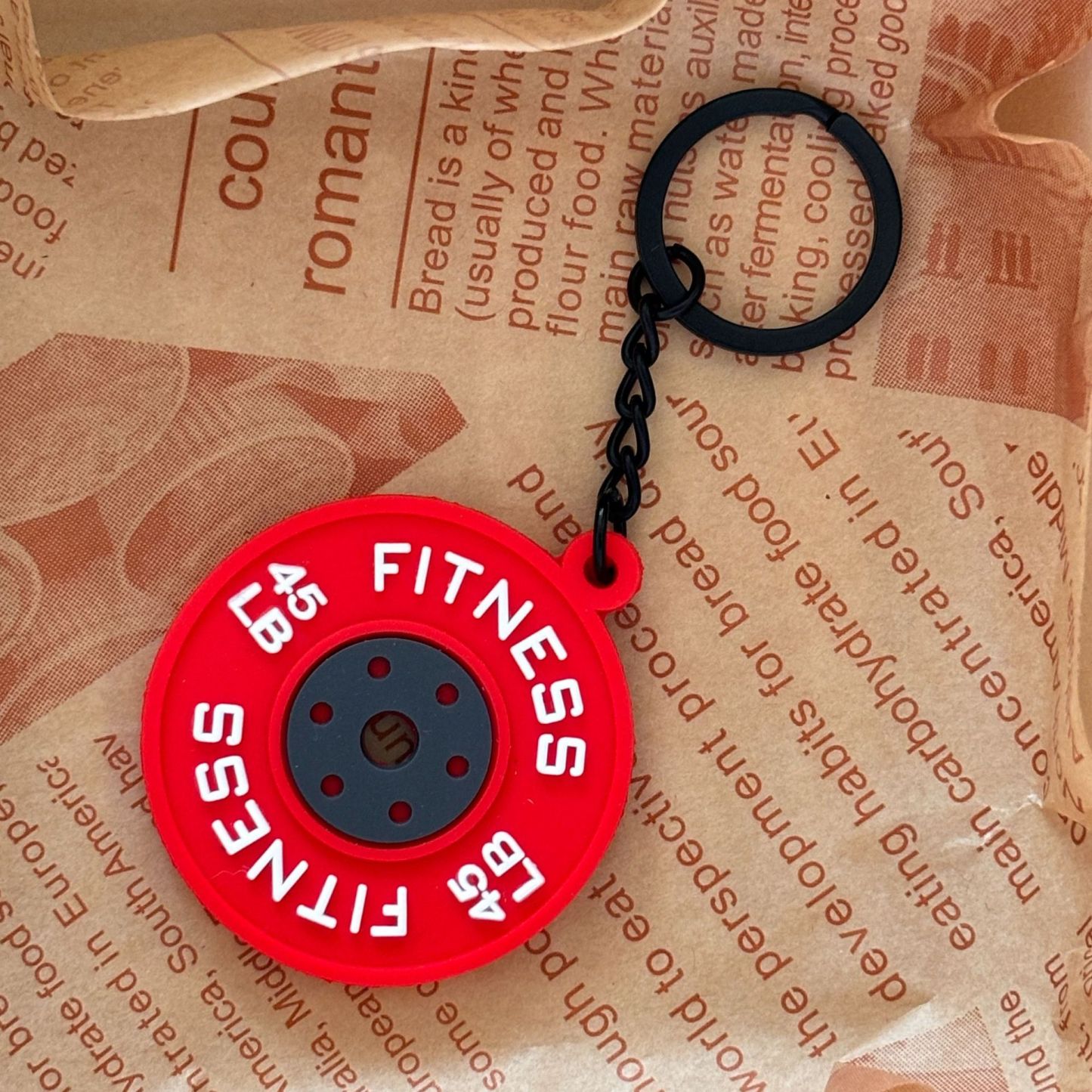 Weightlifting Weight Plates Keychain Accessories Equipment Pendant Metal Mini Backpack Keychain - CustomFaceStickers