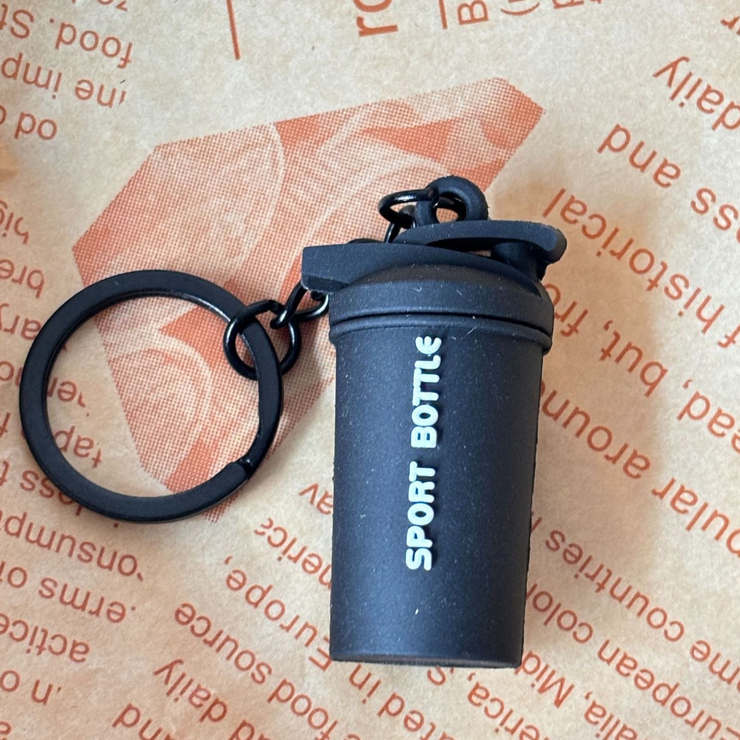 Fitness Water Cup Keychain Accessories Equipment Pendant Metal Mini Backpack Keychain - CustomFaceStickers