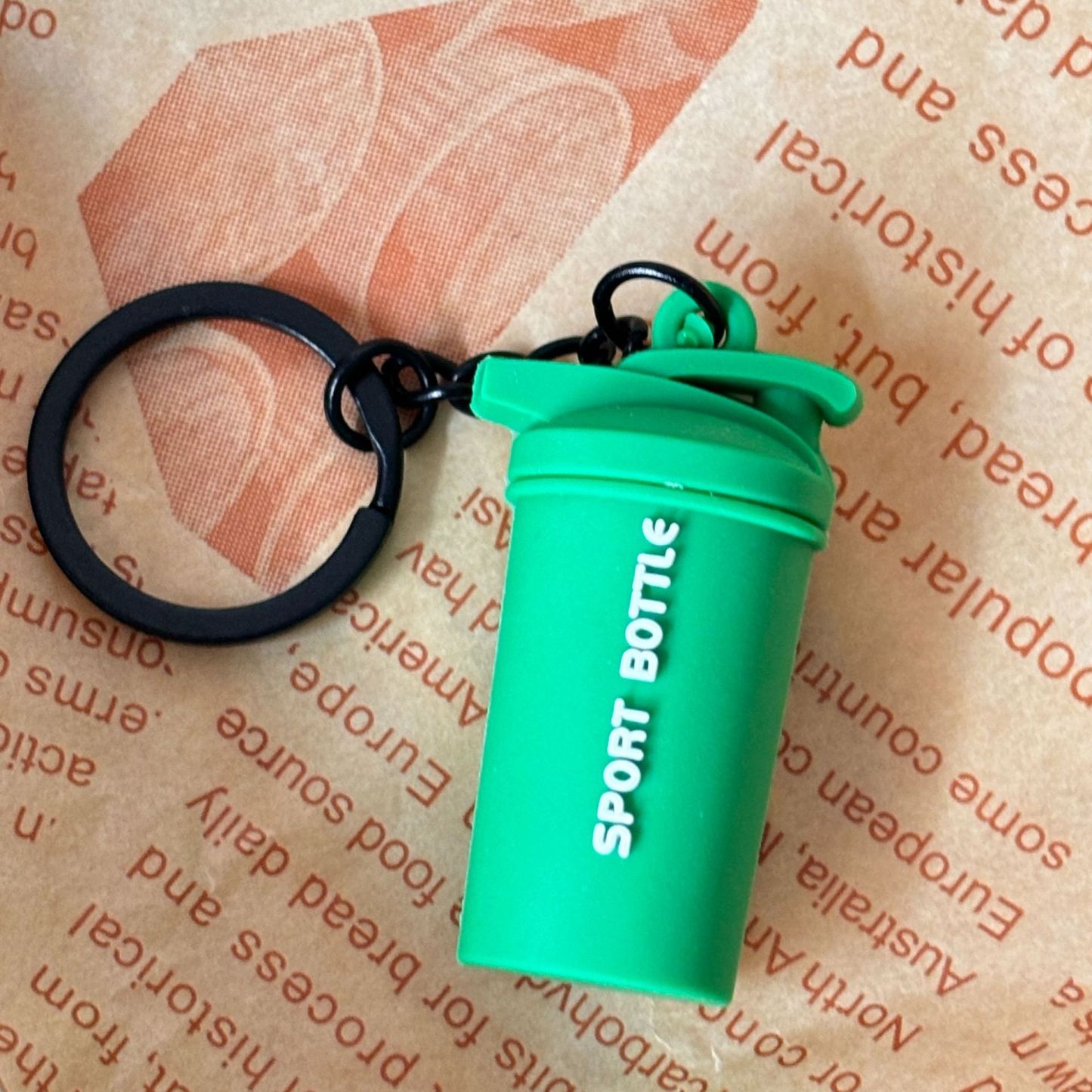 Fitness Water Cup Keychain Accessories Equipment Pendant Metal Mini Backpack Keychain - CustomFaceStickers