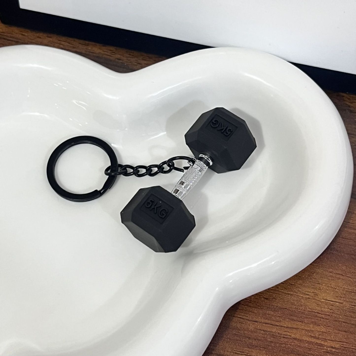 Weightlifting Dumbbells Keychain Accessories Equipment Mini Keychain - CustomFaceStickers