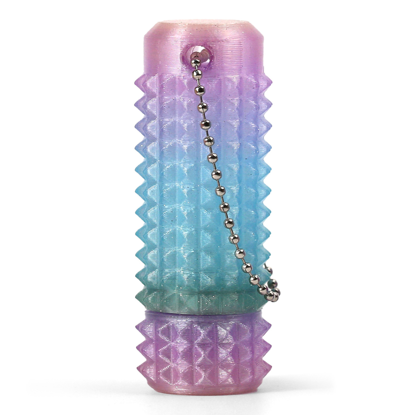 Custom Name Spiky Grippie Stim Keychain Mini Fidget Toy Venting Key Pendant for Anxiety Relief Positive - GiftlabUK