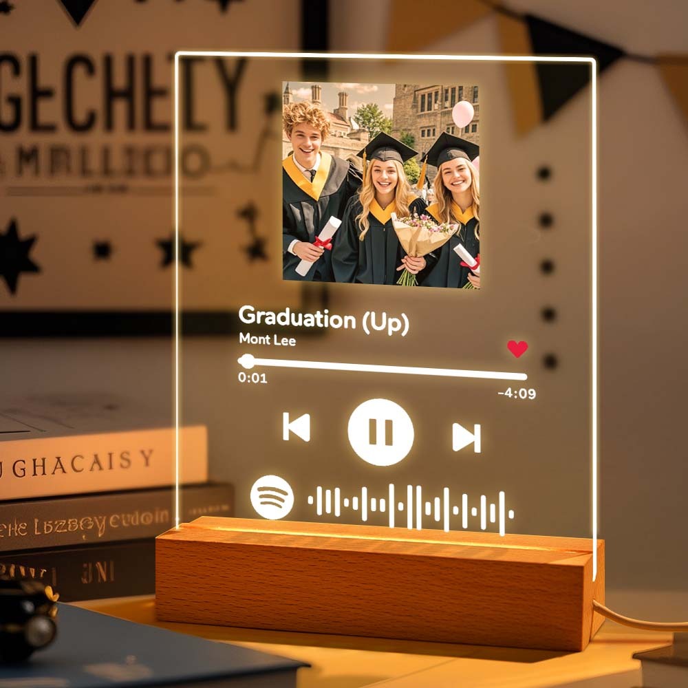 Custom Spotify Code Acrylic Night Light/Plaque/Keychain Graduation Gifts