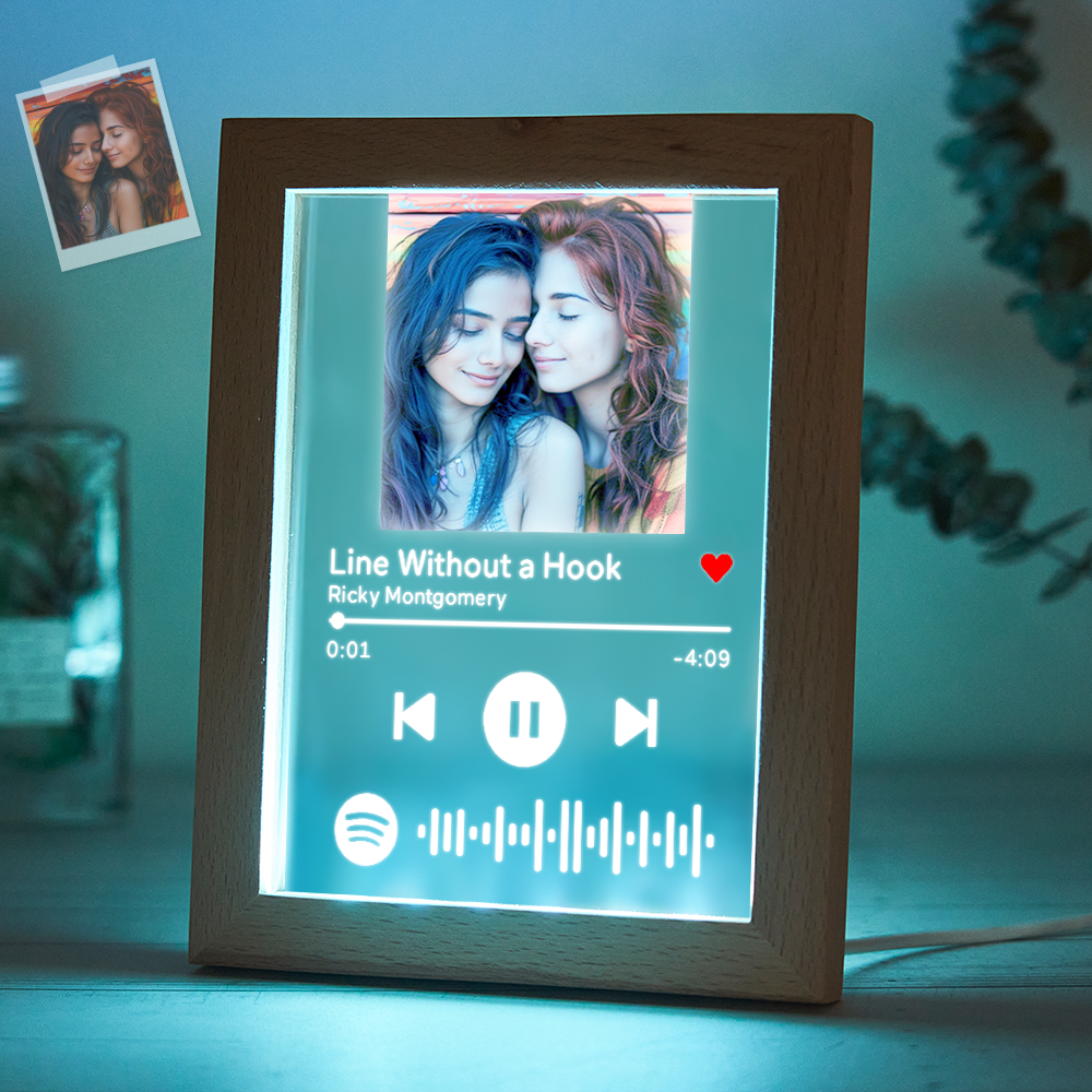 Custom Pride Gifts Custom Music Night Light Scannable Spotify Code Colorful Pride Gifts
