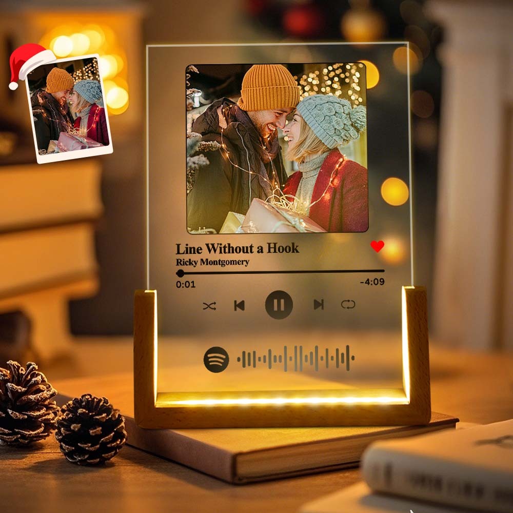 Christmas Gifts Custom Spotify Glass Scannable Spotify Music Code Plaque Artwork