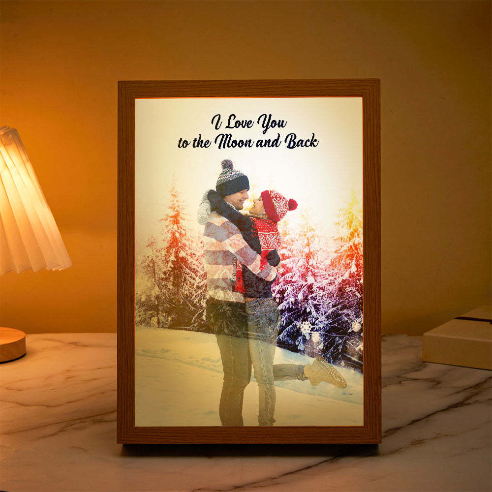 Custom Photo Lamp Personalized Text Light Love Gifts for Her -