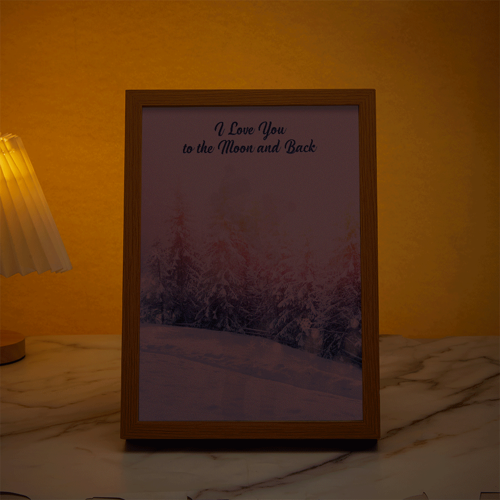 Custom Photo Lamp Personalized Text Light Love Gifts for Her -