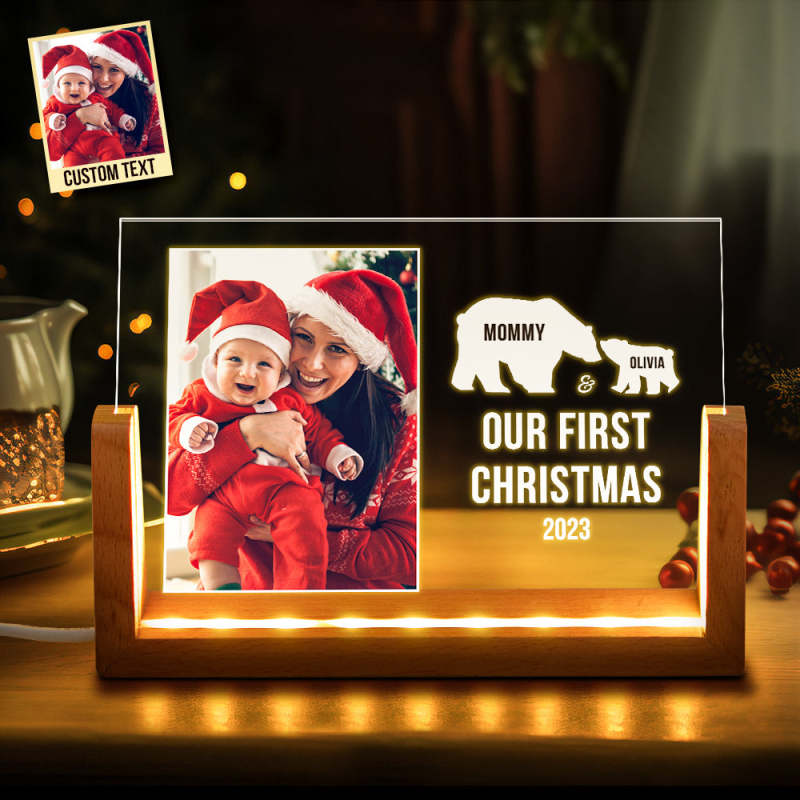 Picture Frame Custom Gifts For Mom Christmas First Christmas As - Main Image