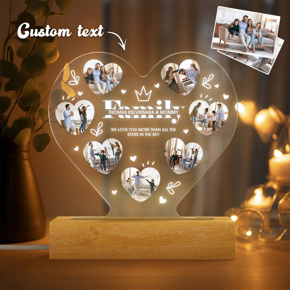 Custom Lamp Scannable Spotify Code Photo Lamp Personalized Spotify Night Light Gifts for Family -