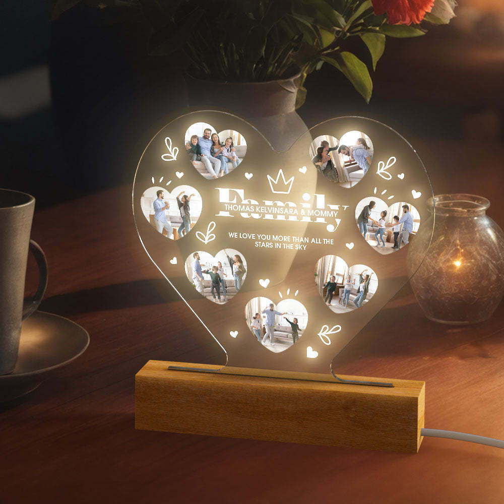 Custom Lamp Scannable Spotify Code Photo Lamp Personalized Spotify Night Light Gifts for Family -