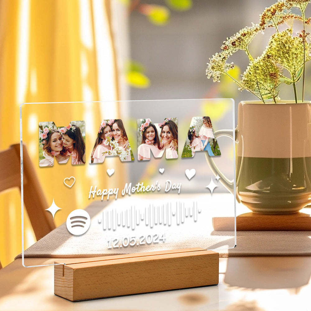 Personalized Gifts Spotify Night Light Custom Night Light Gifts for Mom -