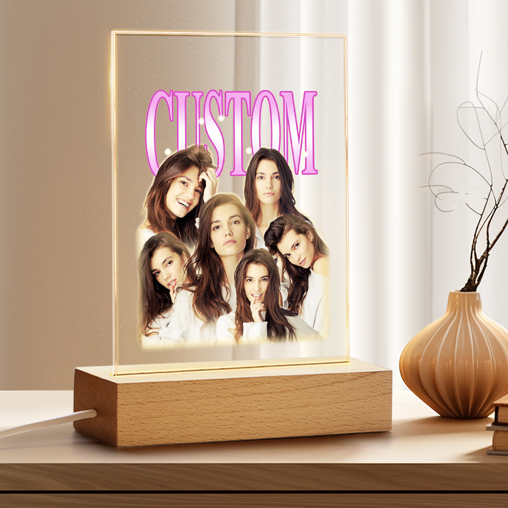 Custom Ventage Night Light Gift for Your Love Valentine Gifts