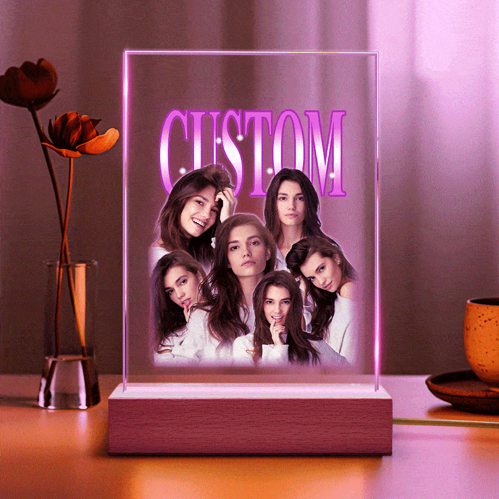 Custom Ventage Night Light Gift for Your Love Valentine Gifts