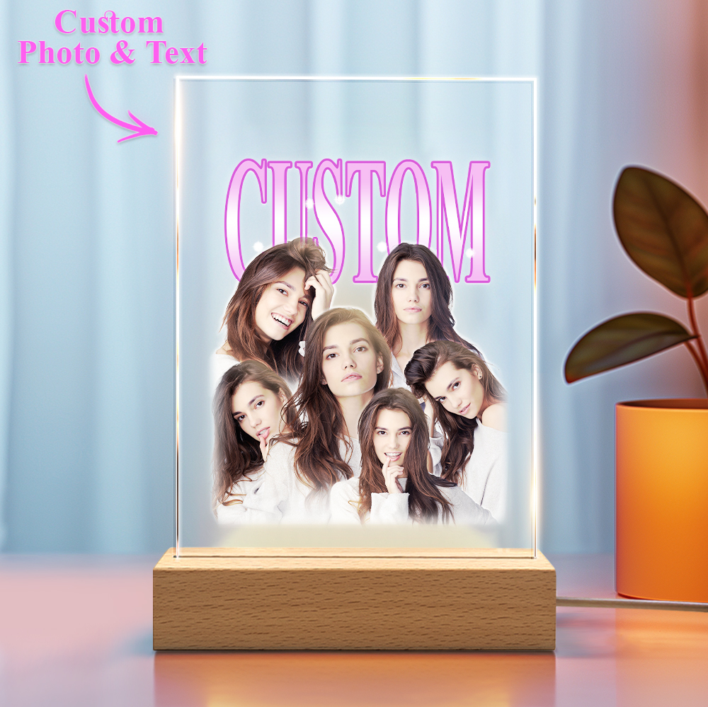 Custom Ventage Night Light Gift for Your Love Valentine Gifts