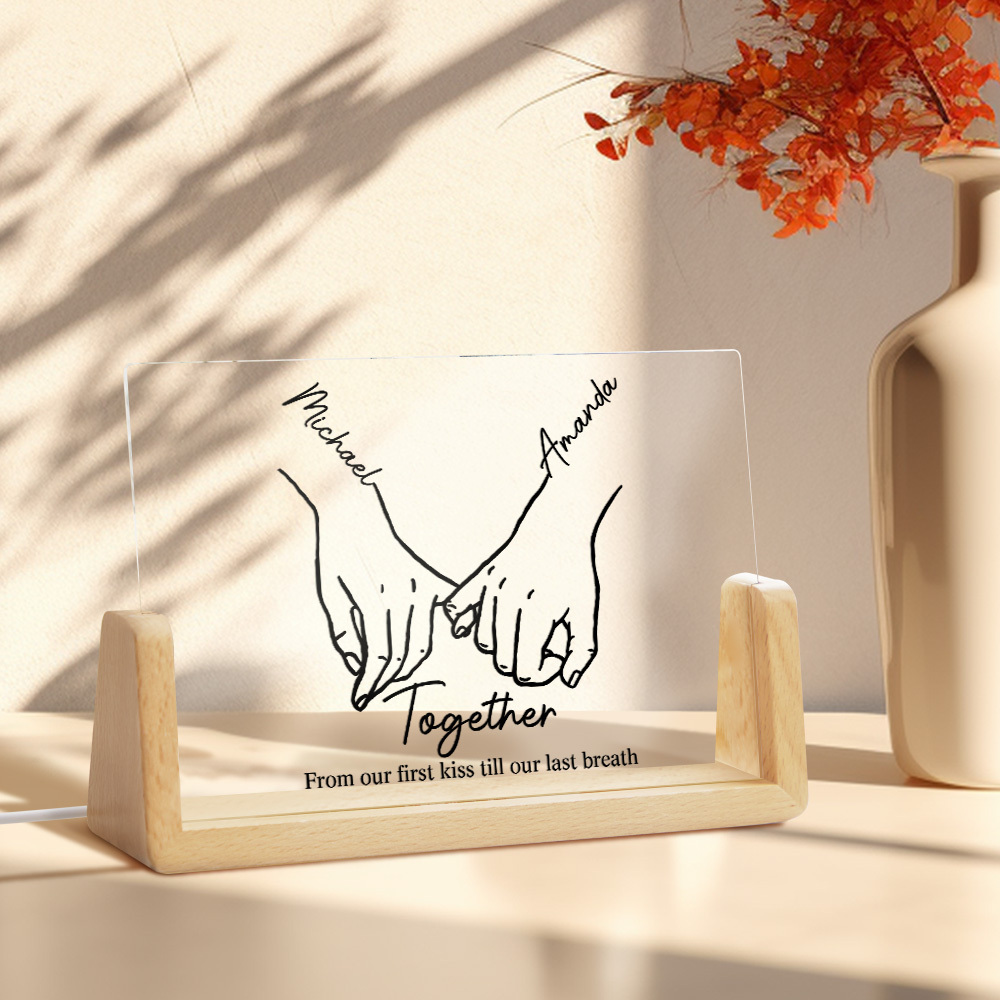 Personalized I Love You Forever Night Light Valentines Day Gifts Anniversary Gifts for Couple