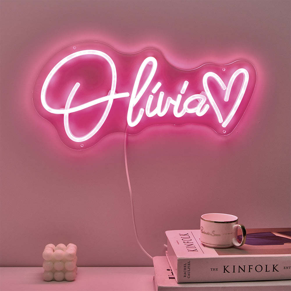 Custom Neon Lamp Personalized Name Neon Sign Adjustable Lamp Creative Decor for Bedroom -