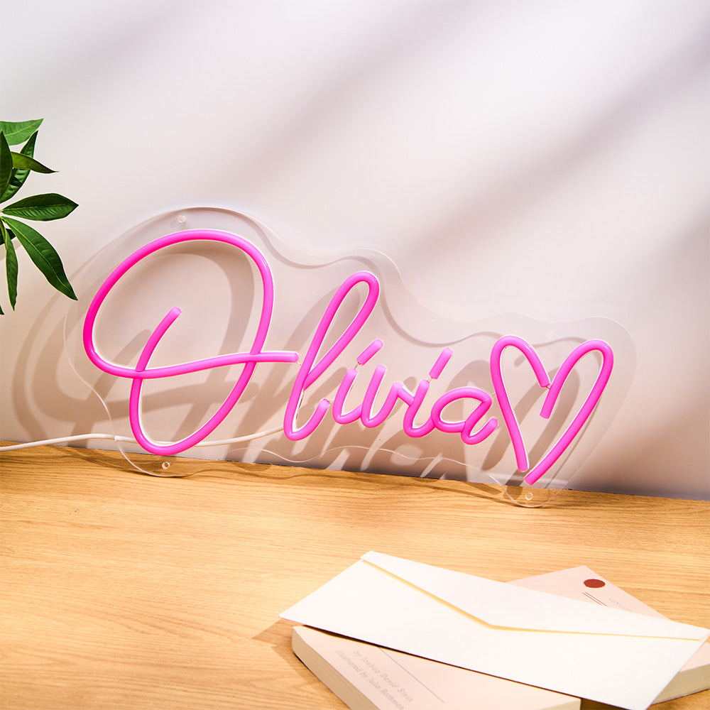 Custom Neon Lamp Personalized Name Neon Sign Adjustable Lamp Creative Decor for Bedroom -