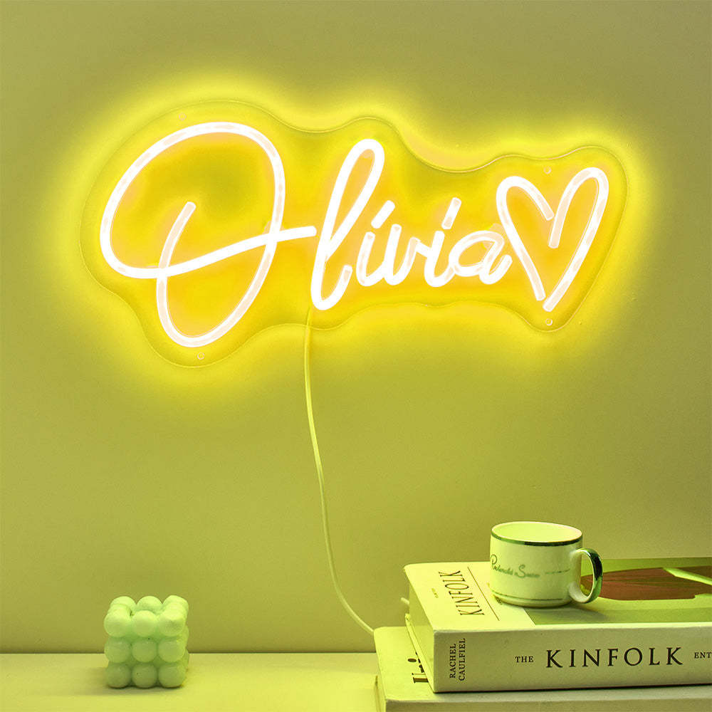 Custom Neon Lamp Personalized Name Neon Sign Adjustable Lamp Creative Decor for Bedroom -