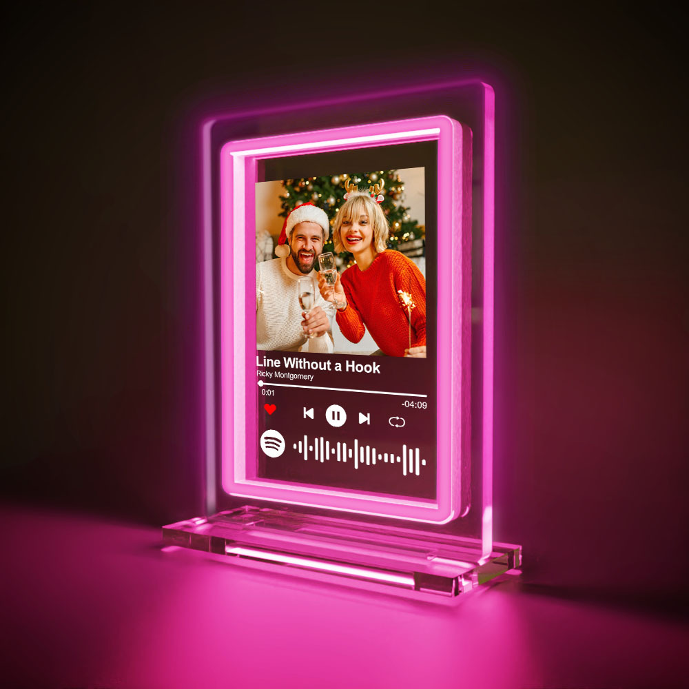 Custom Spotify Night Light Personalized Music Plaque Gifts for Lovers