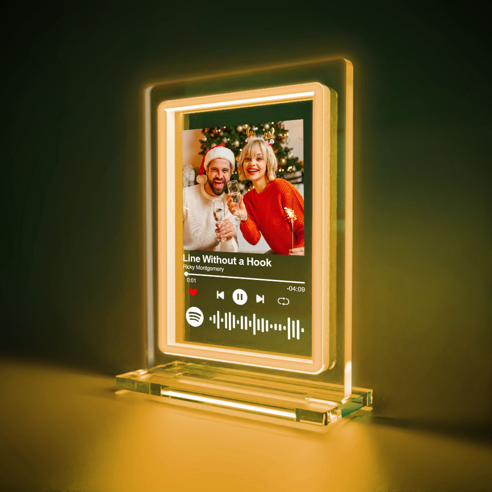 Custom Spotify Night Light Personalized Music Plaque Gifts for Lovers