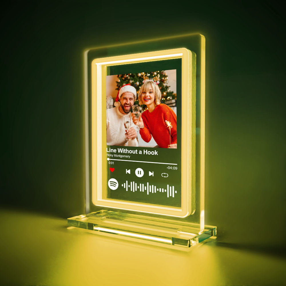 Custom Spotify Night Light Personalized Music Plaque Gifts for Lovers