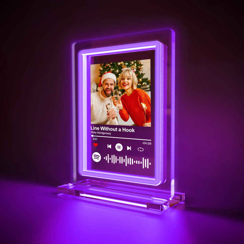 Custom Spotify Night Light Personalized Music Plaque Gifts for Lovers