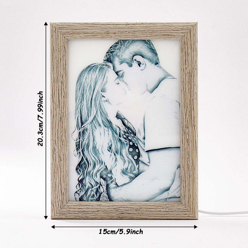 Personalized Picture LED Light Art Frame with Light Home Decorative Gift for Couples -
