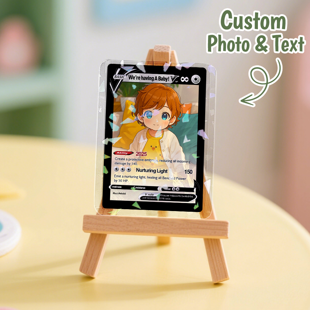 Custom Cute Baby Character Card Personalized Card Gift For Children Custom Presents - MySpotifyGlass
