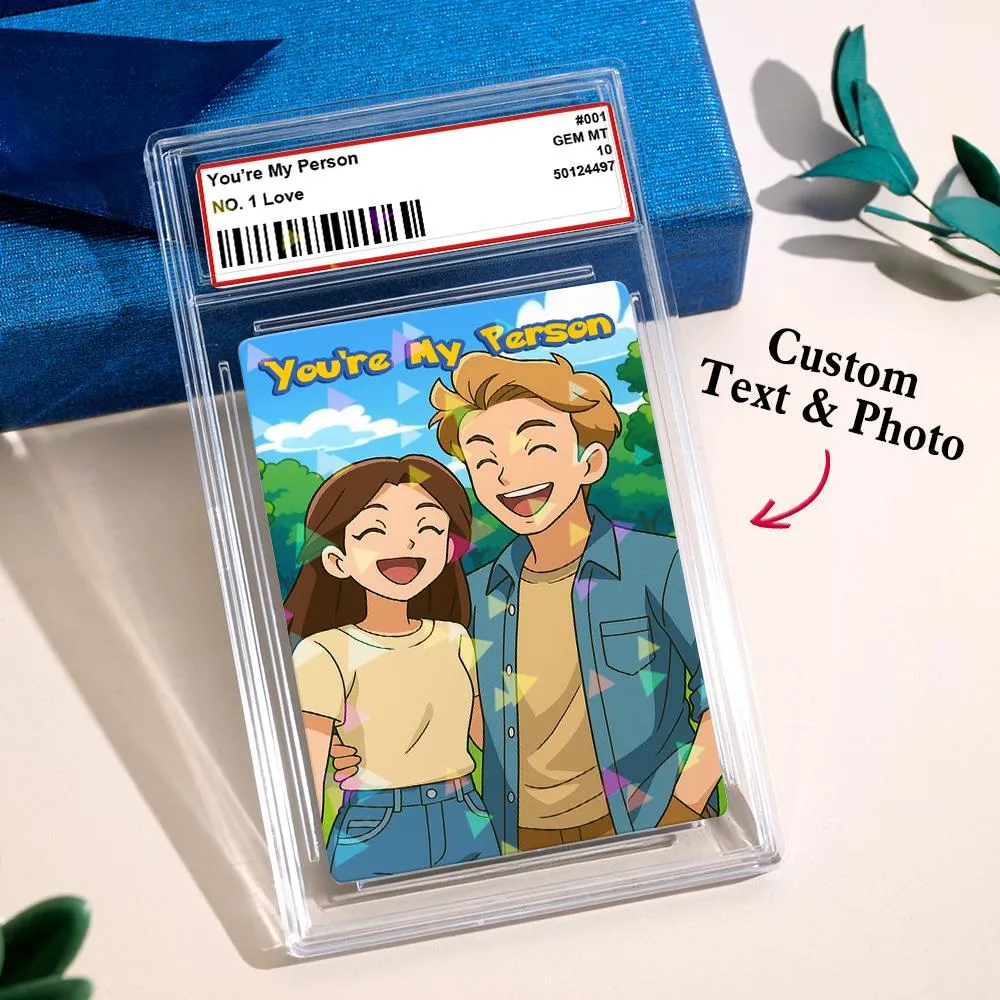 CUSTOM ANIME PHOTO Father's Day Card, Father's Day Gift for Grandpa, New Grandpa Gift, Dad Wallet Card, Super Hero Dad Gifts, Game Dad Card - MySpotifyGlass