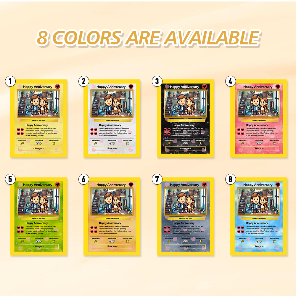 Personalized Card Anniversary Present Turn Your Photo into a Unique Collectible