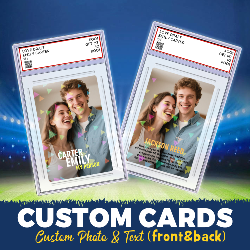 Custom Card Groomsmen Style Card Custom Text and Photo Poke Card Gift For Men Couple - MySpotifyGlass